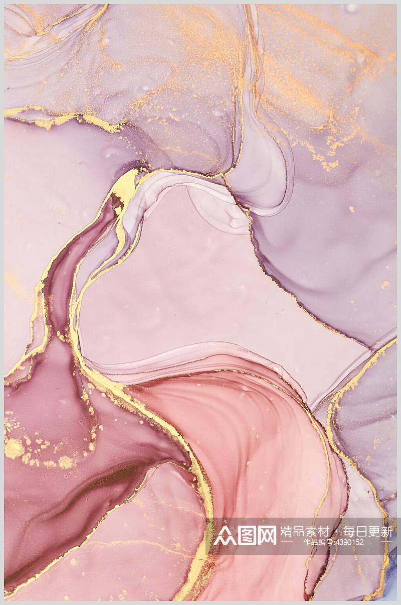 粉色水彩大理石纹图片素材