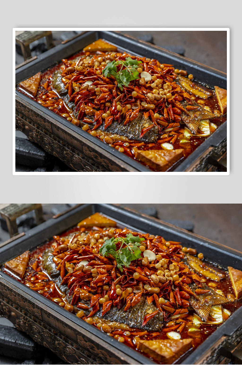 干辣椒美味烤鱼图片素材