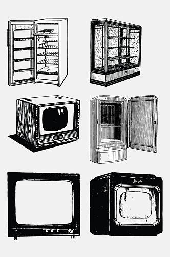 冰箱冰柜家用电器免抠素材