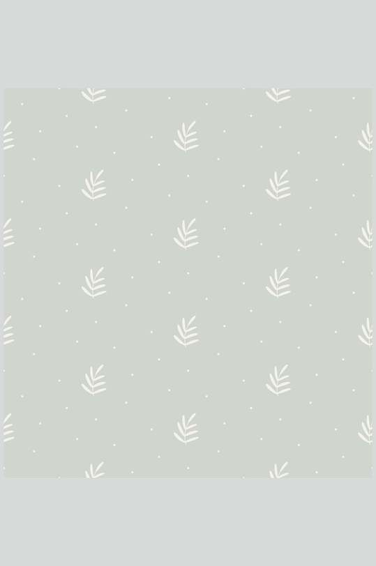 唯美简约手绘素雅花纹底纹矢量素材