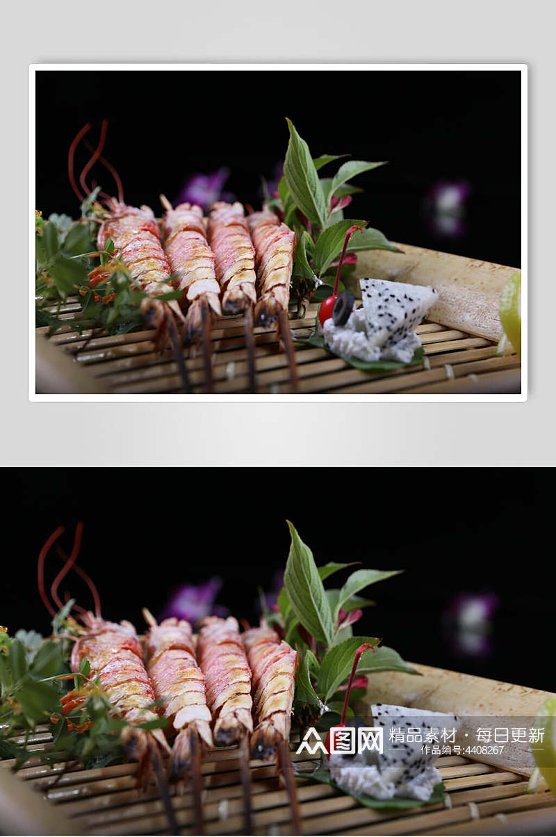 虾肉基围虾图片素材