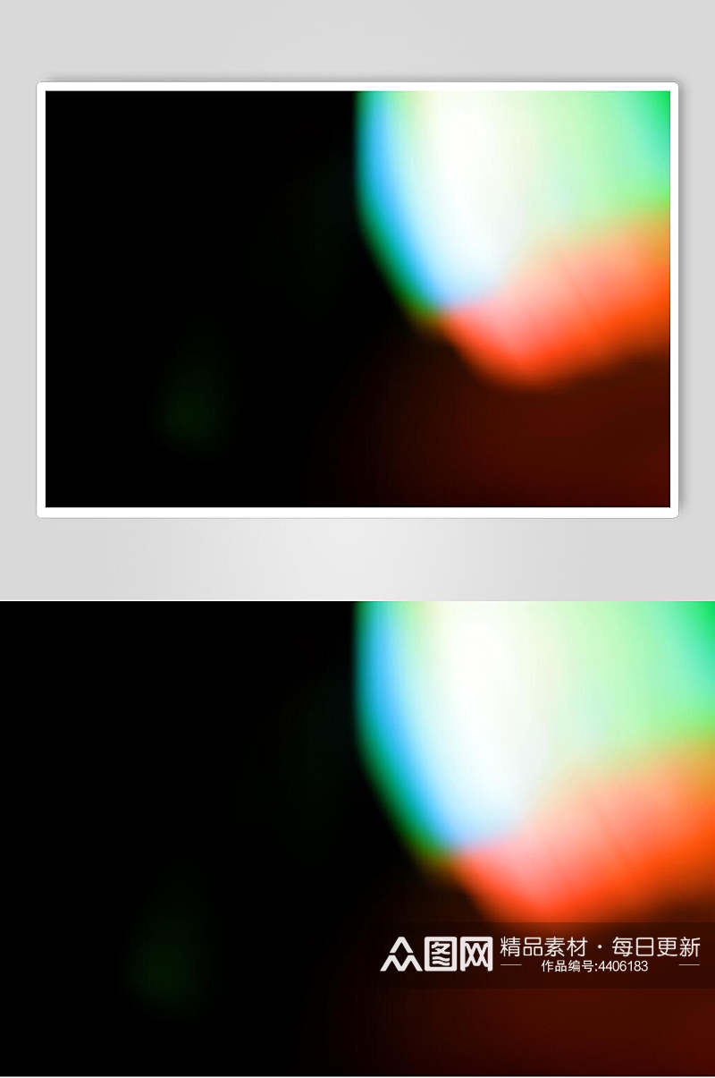红绿光斑摄影视觉图片素材
