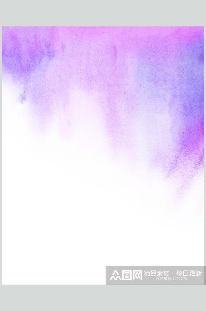 紫白色水彩泼墨图片素材