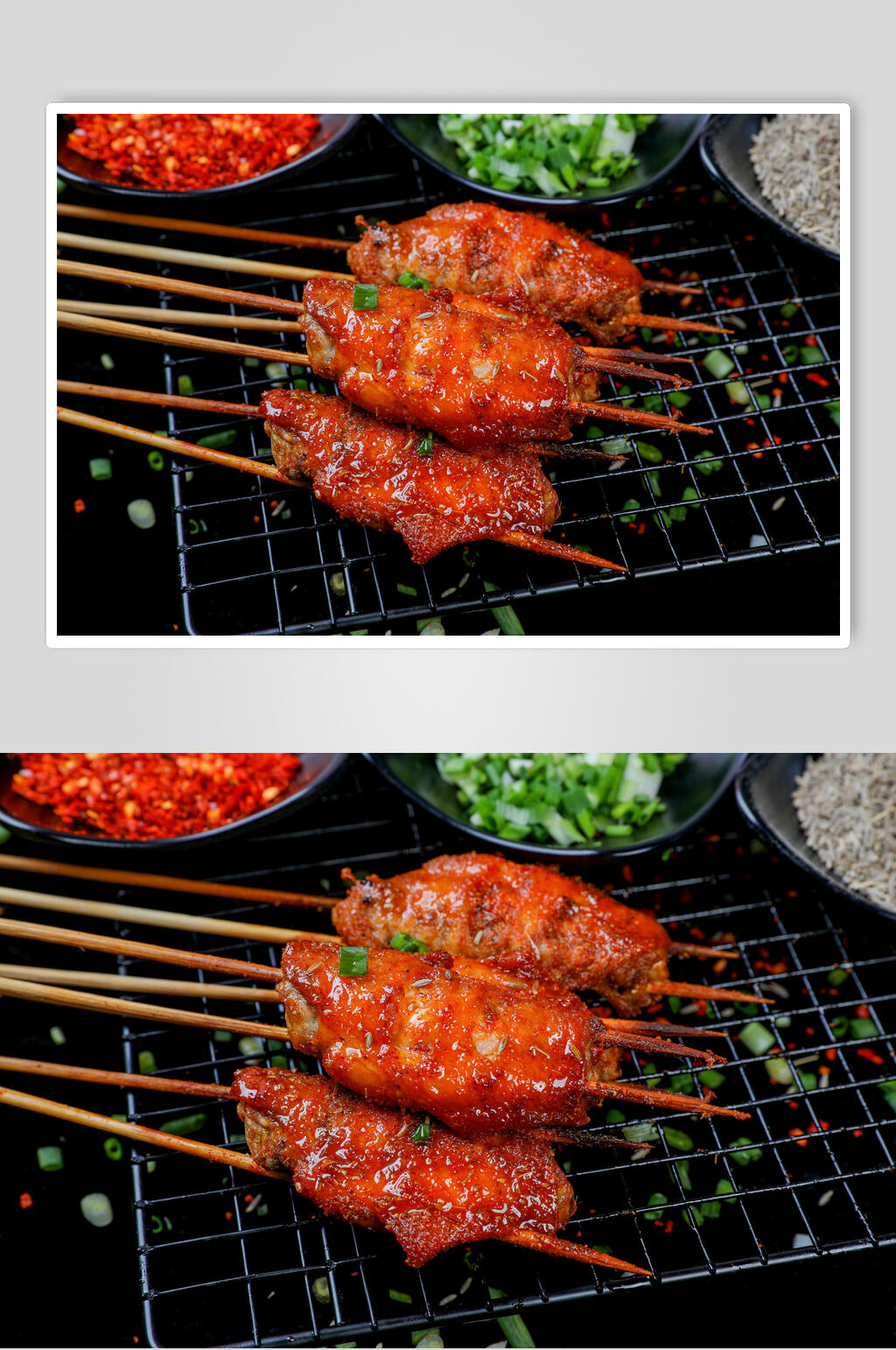大气鸡中翅烧烤美食图片素材