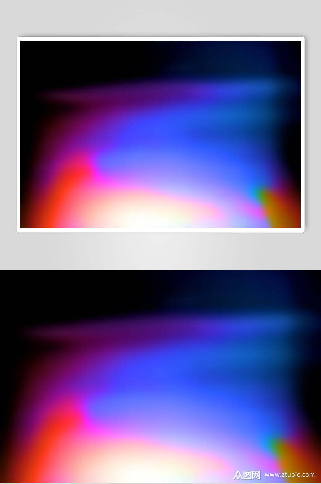 红蓝色光斑摄影视觉图片素材