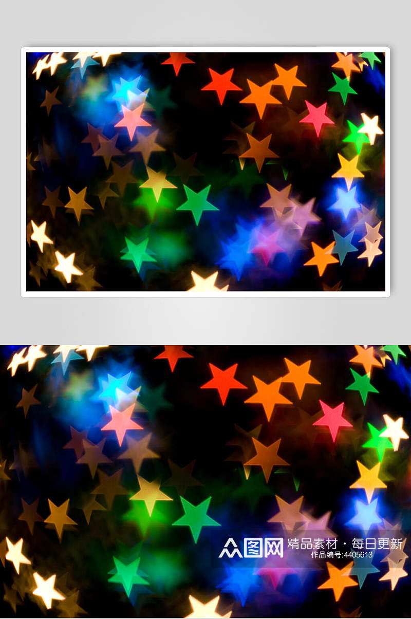 星星彩色模糊光斑摄影视觉图片素材