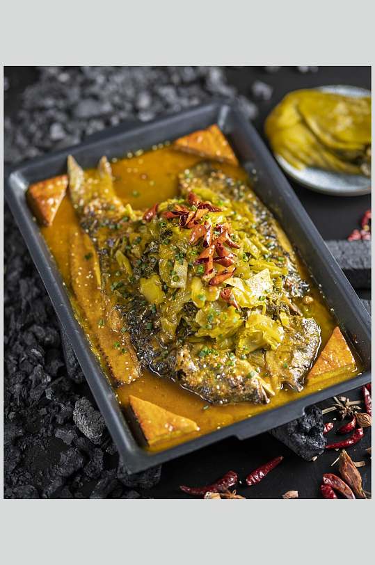 辣椒酸菜鱼美味烤鱼图片