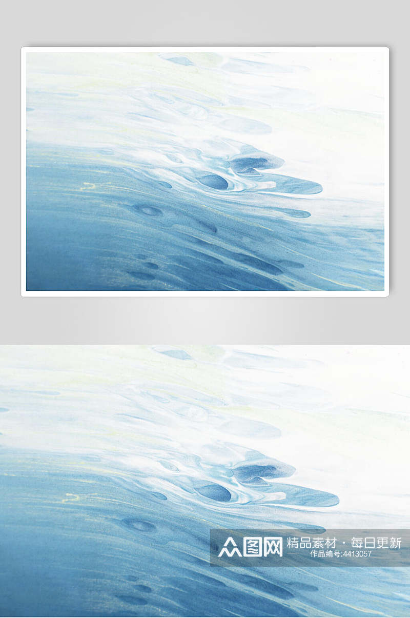 渐变蓝色艺术海浪彩釉底纹图片素材