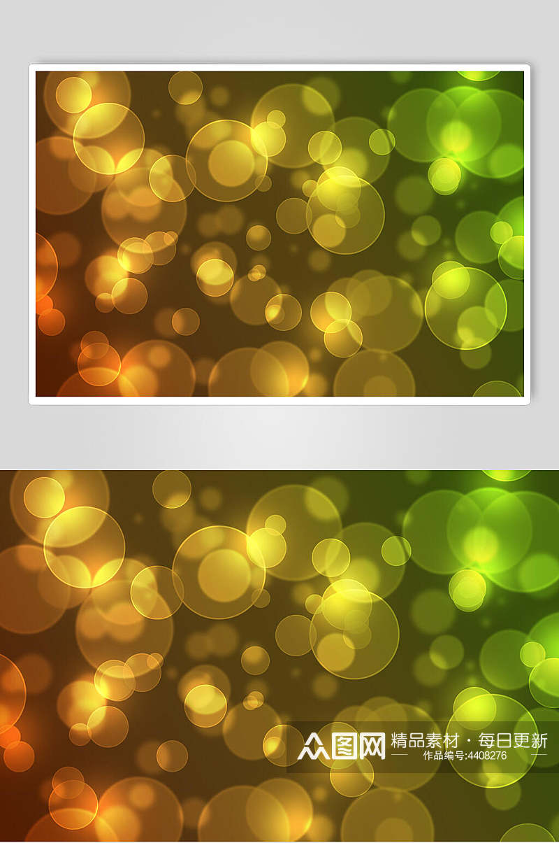 金绿色光斑摄影视觉图片素材