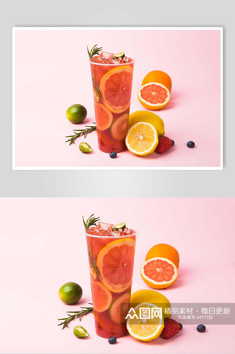 血橙果汁奶茶饮品文艺摆拍图片素材