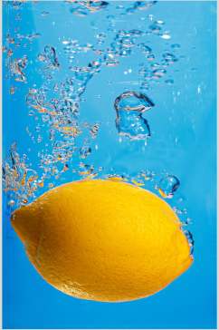 安岳柠檬浸水水果高清图片
