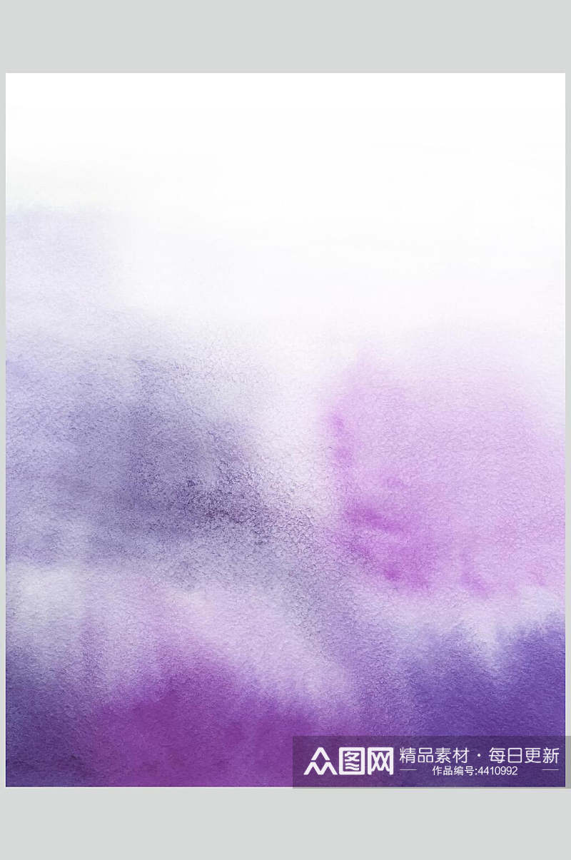 紫色唯美大气高端清新水彩泼墨图片素材