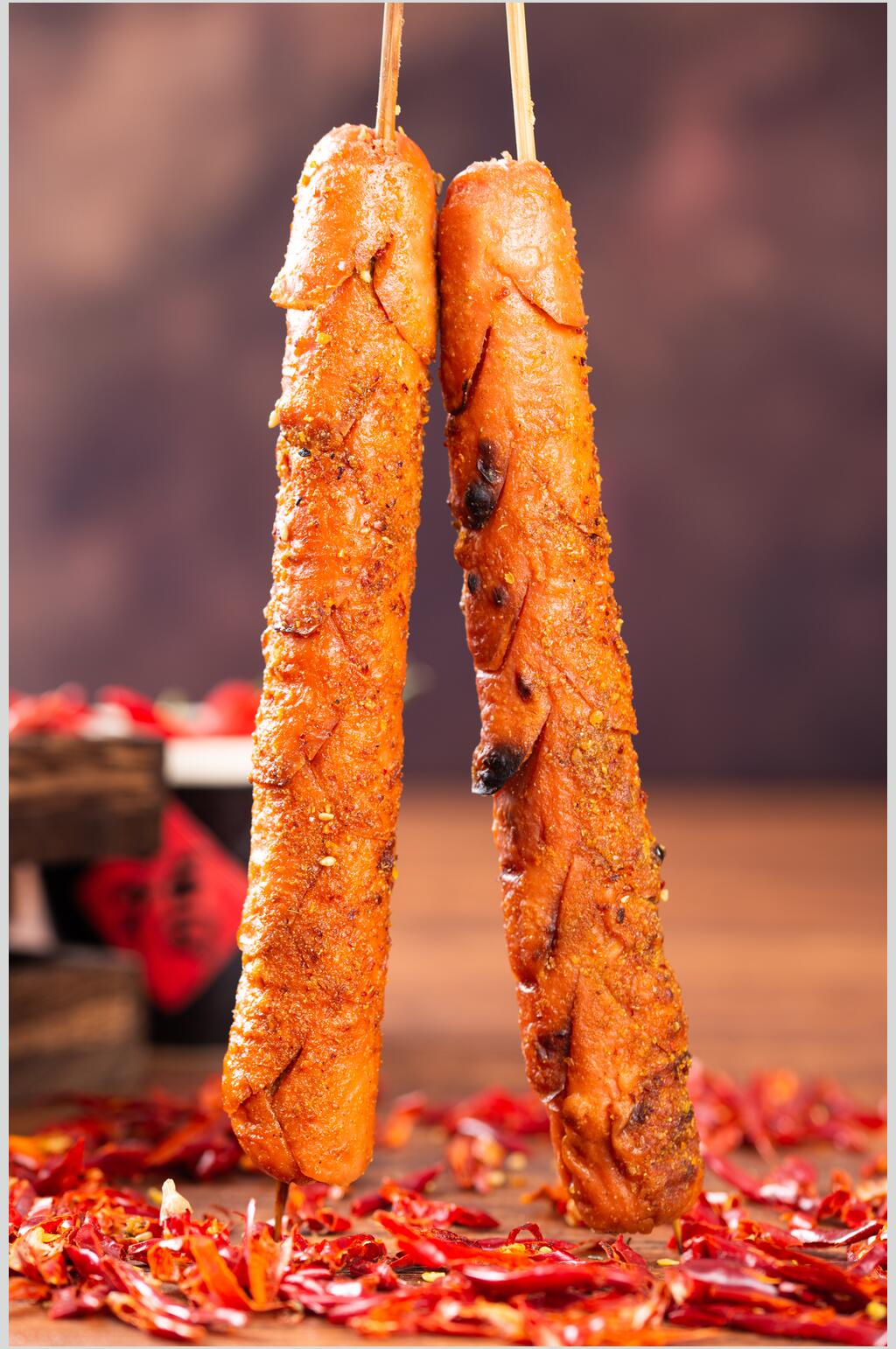 辣椒近景高清酒坛美食烤肉图片素材