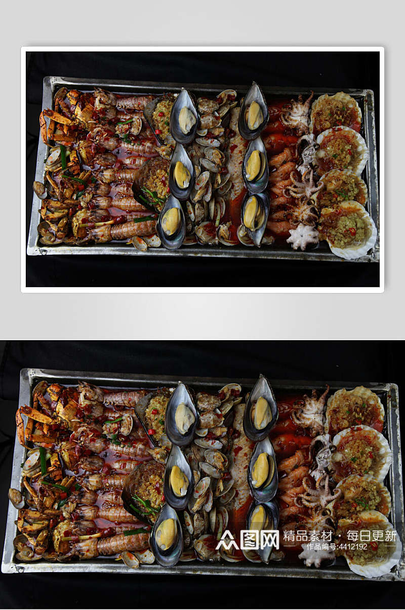 海鲜烧烤串串图片素材