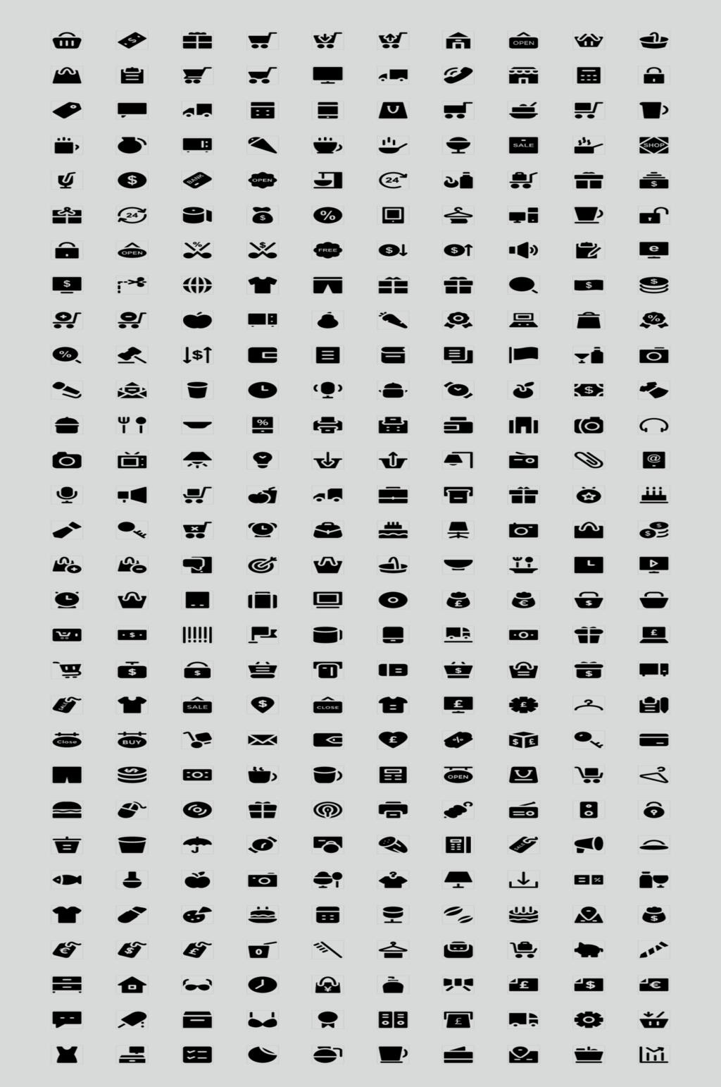 小图形购物图标矢量素材素材