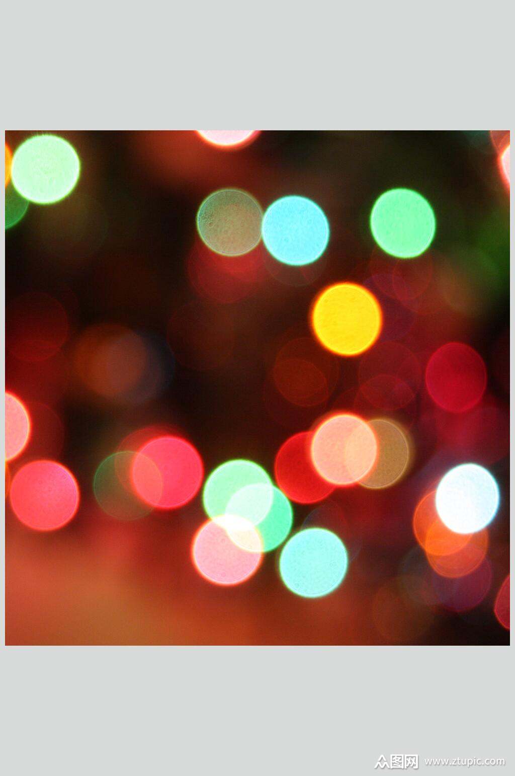 圆形彩色光斑摄影视觉图片素材
