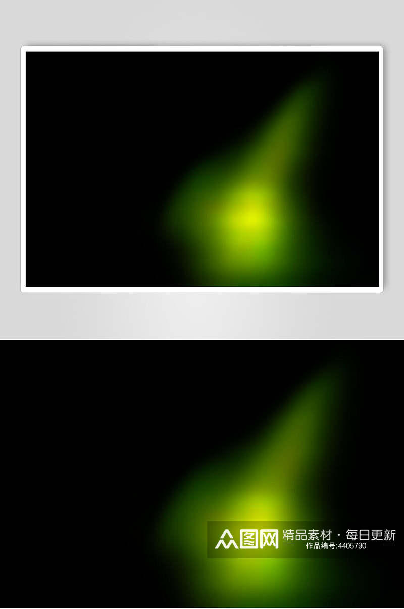 夜空绿光光斑摄影视觉图片素材