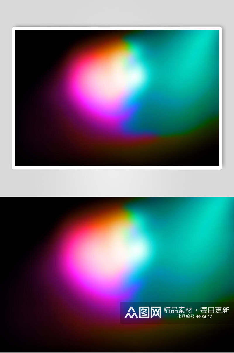 彩色特效发光光斑摄影视觉图片素材