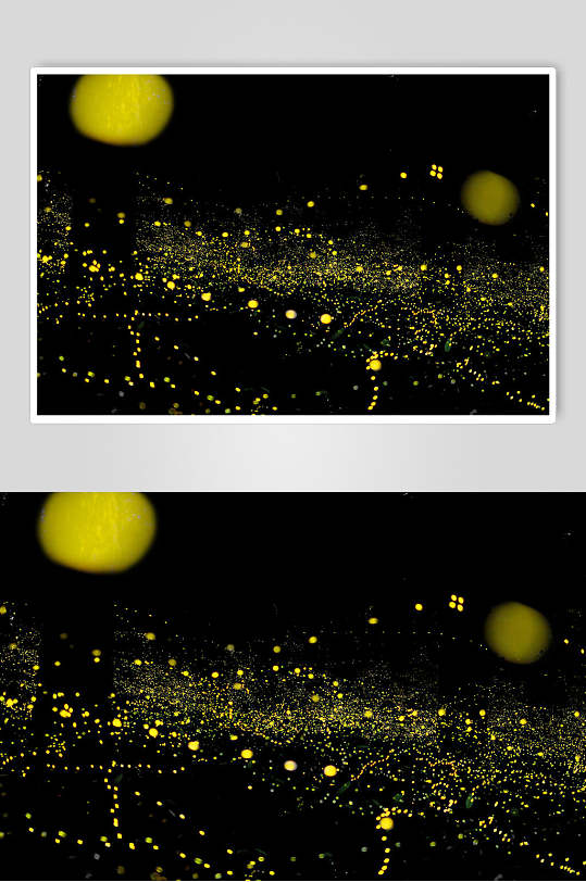 暗黑黄点点光斑摄影视觉图片