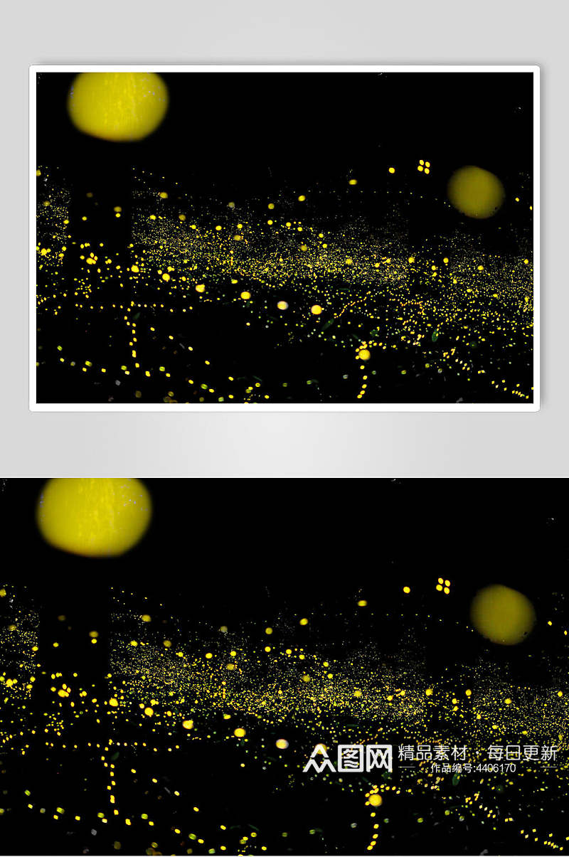 暗黑黄点点光斑摄影视觉图片素材