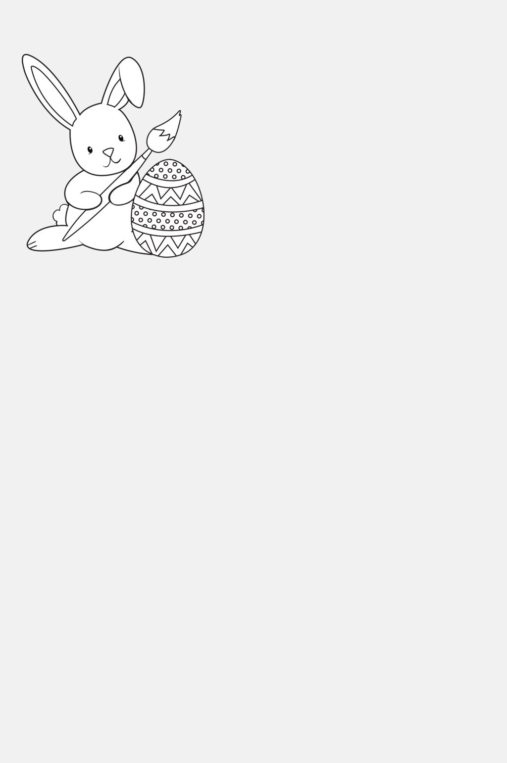 兔子简笔画复活节免抠素材素材