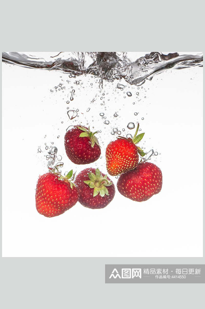 创意浸水水果高清图片素材