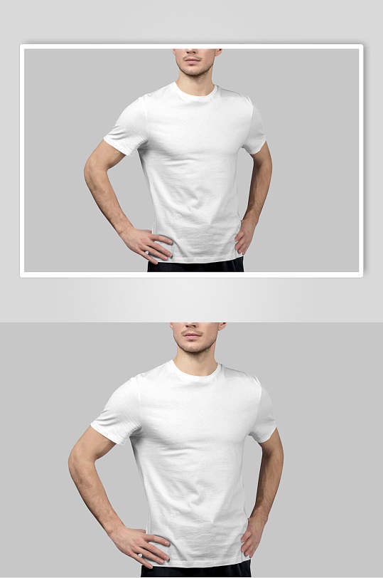 白色t恤服装设计样机