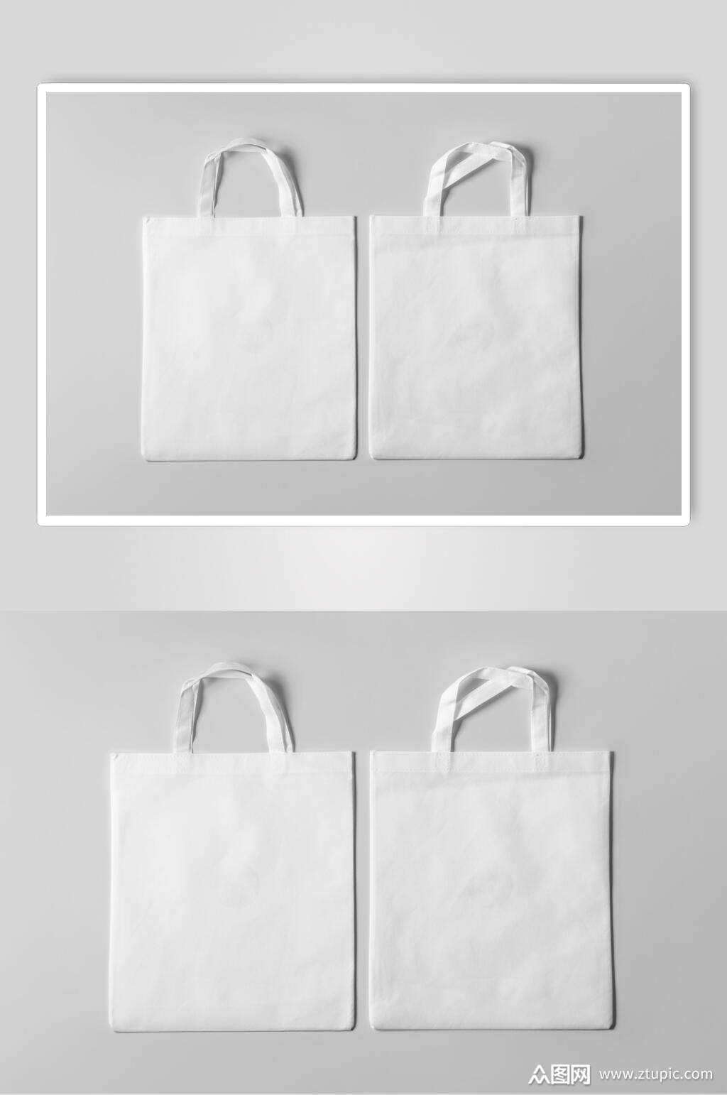 手提褶皱阴影灰单肩帆布包样机模板下载-编号4436687-众图网