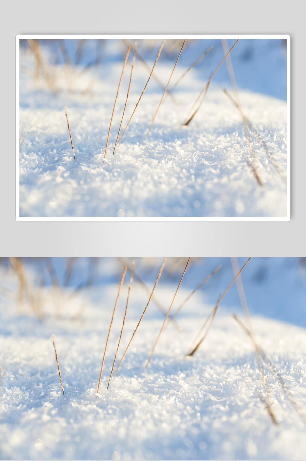 雪地冬季雪景摄影图素材