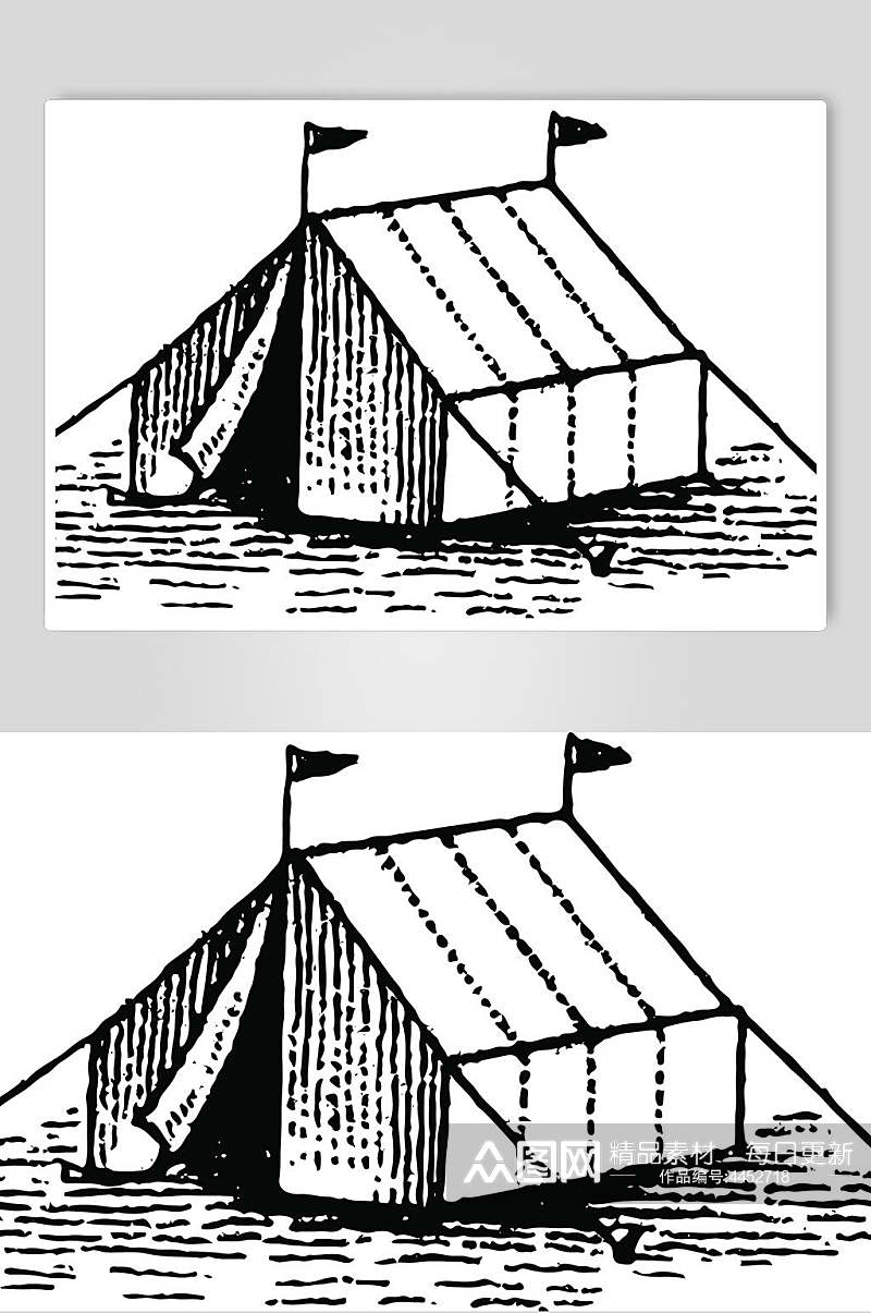 帐篷马戏团矢量素材素材