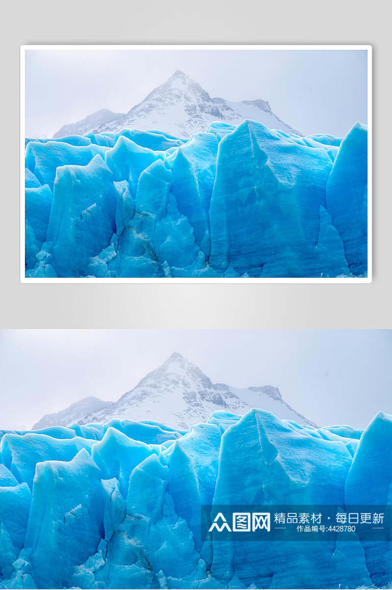 蓝冰冰川冰雪图片素材