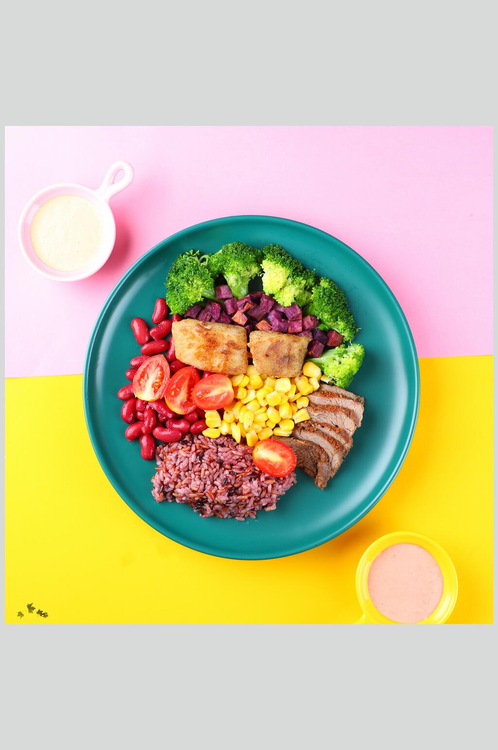 番茄素食沙拉图片素材