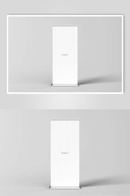 一个易拉宝展架样机-众图网