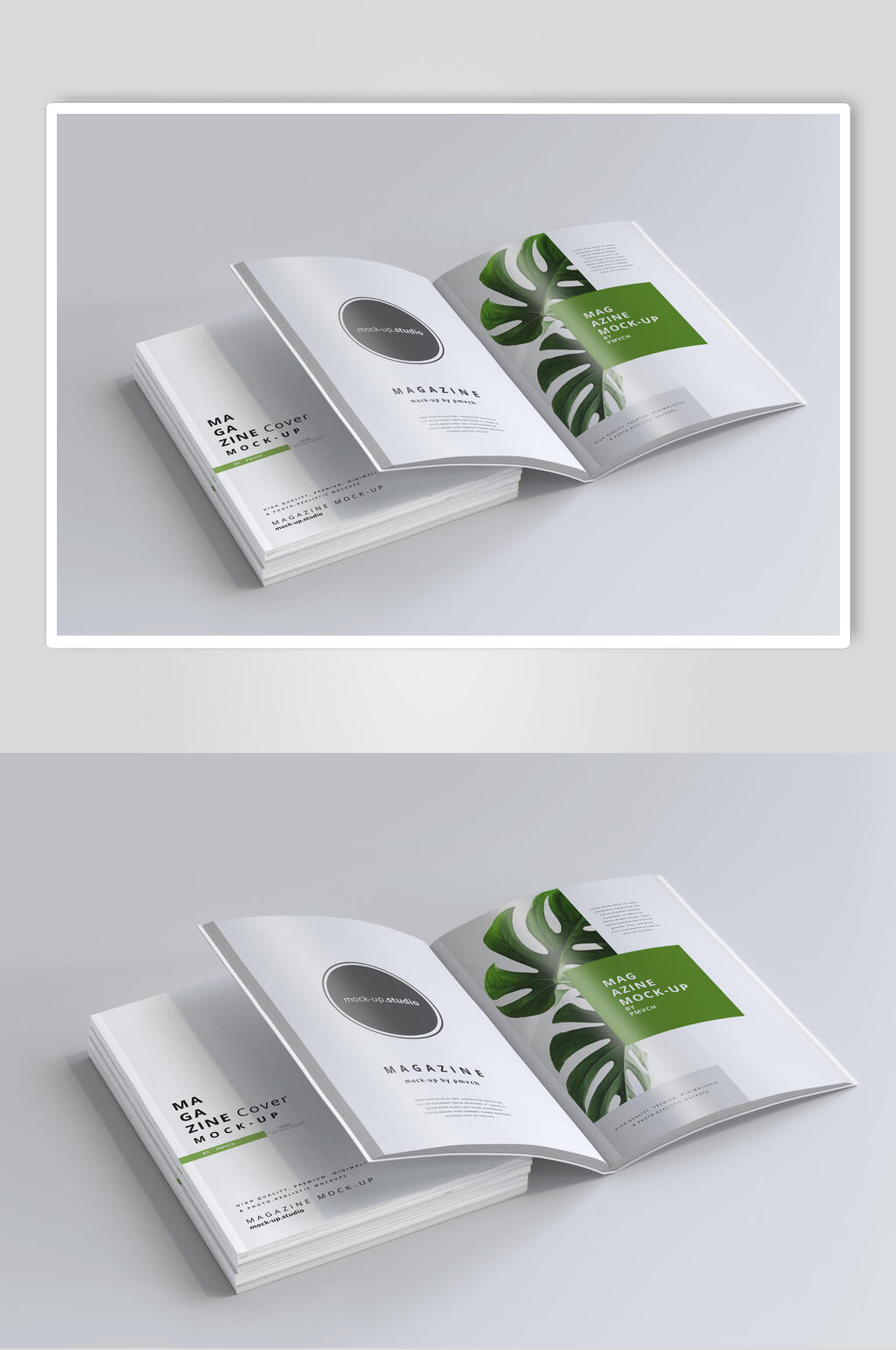清新精品书籍杂志样机素材