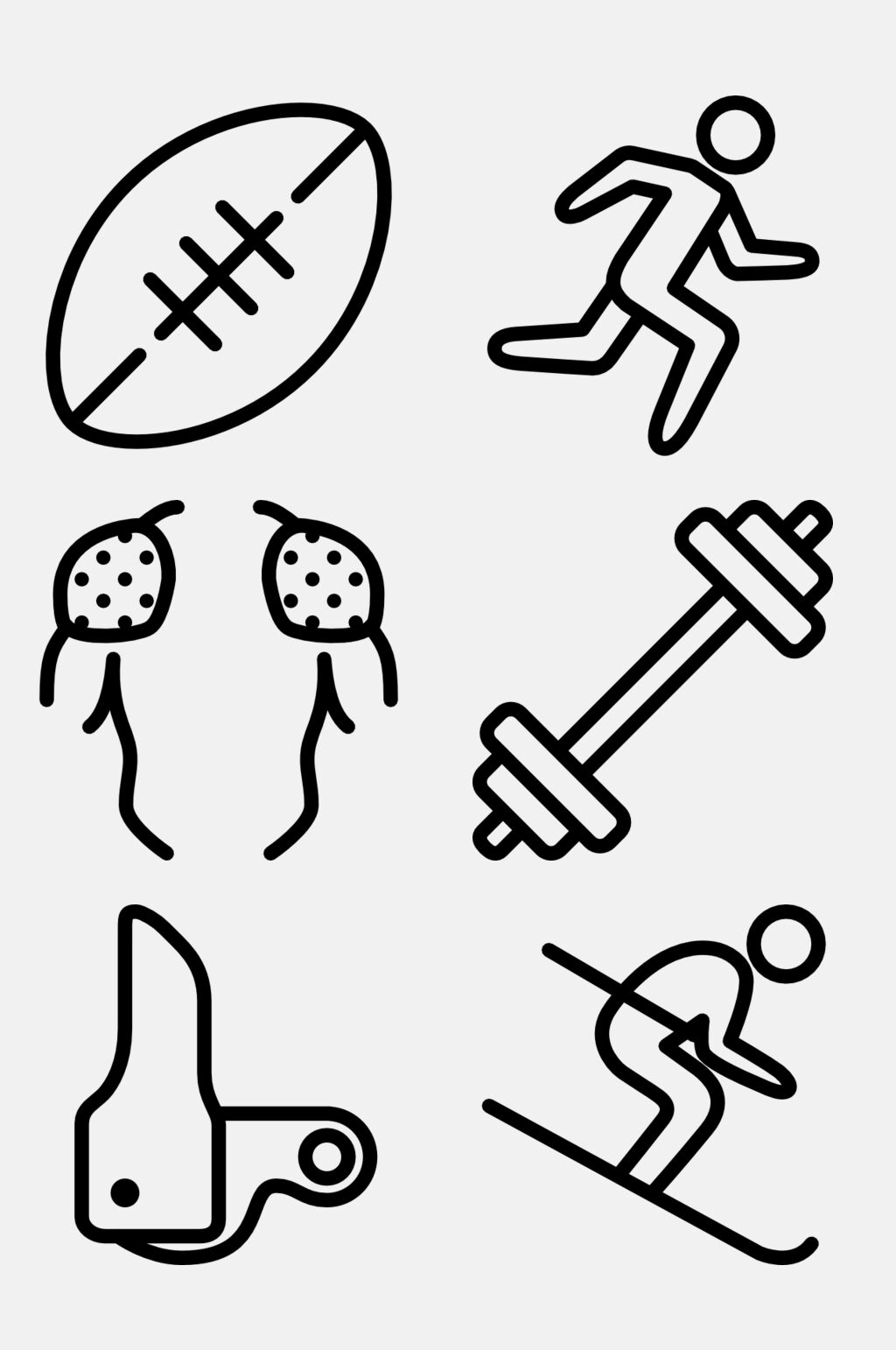 体育运动符号简笔画图片