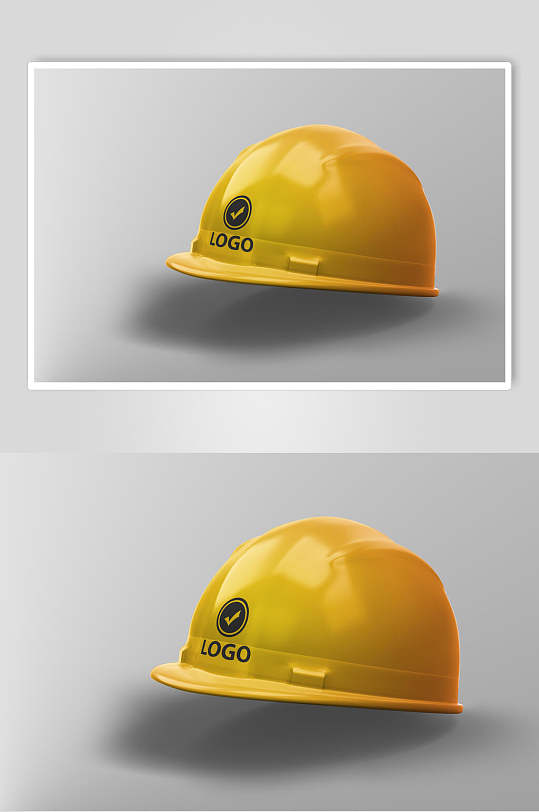 黄色帽子安全帽样机