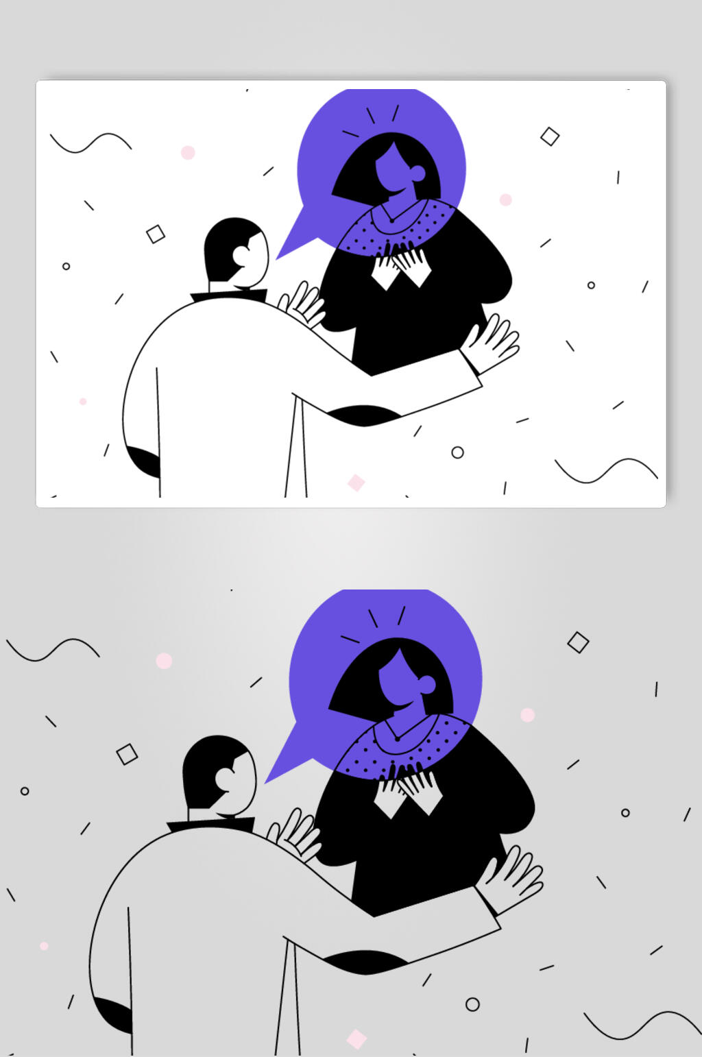动画扁平化人物插画素材素材
