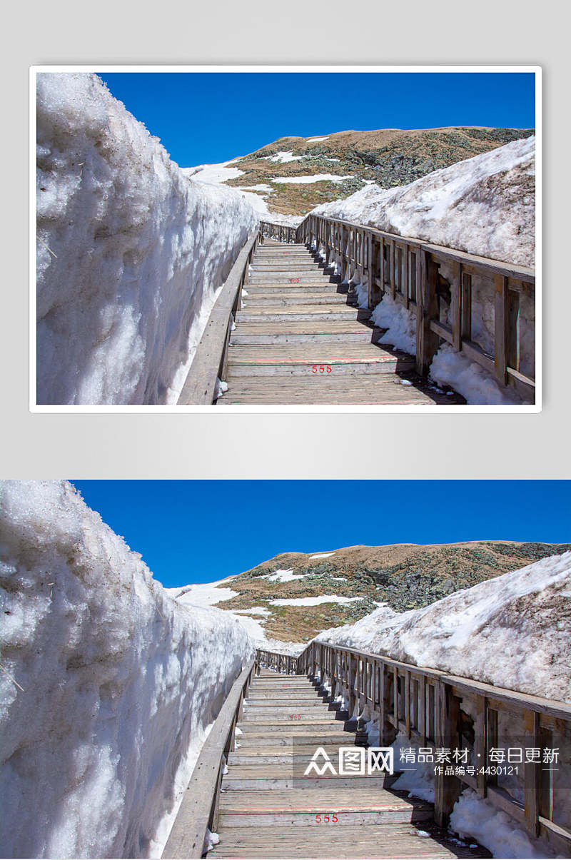 吉林台阶长白山山顶风光图片素材