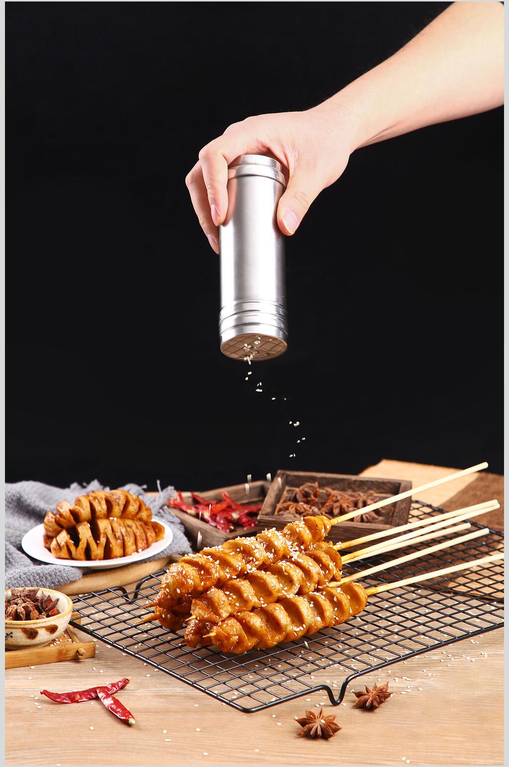 芝麻烤面筋图片素材