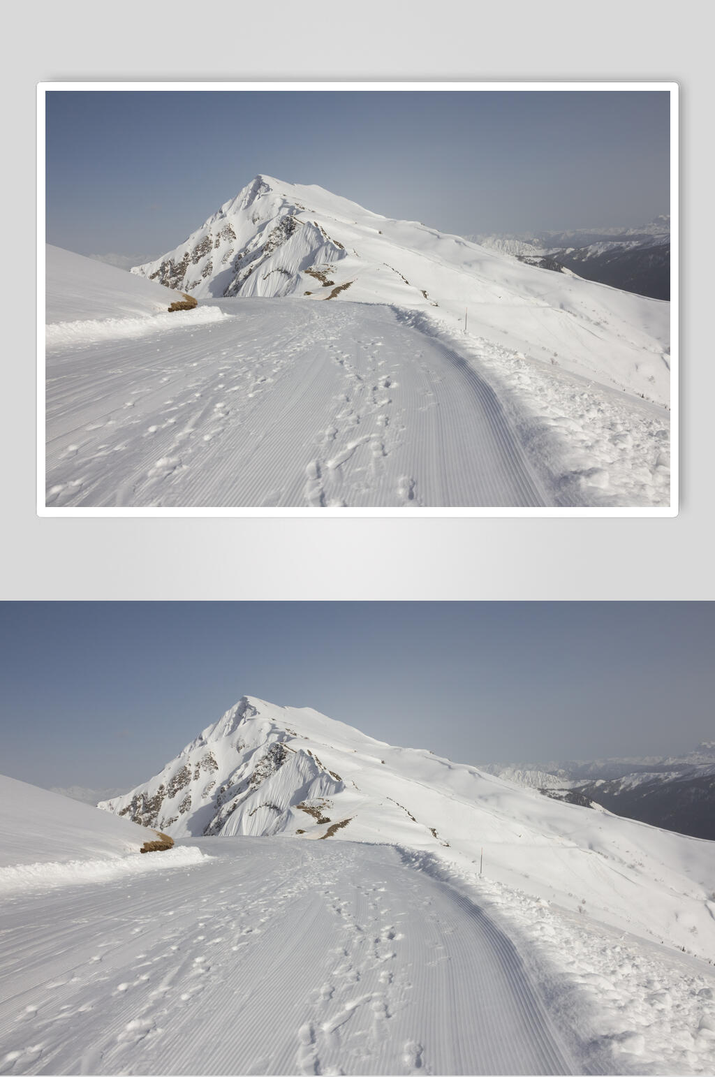 雪花雪山雪景图片素材