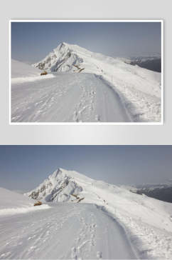 雪花雪山雪景图片