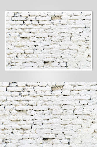 白色砖墙壁砖墙纹理图片