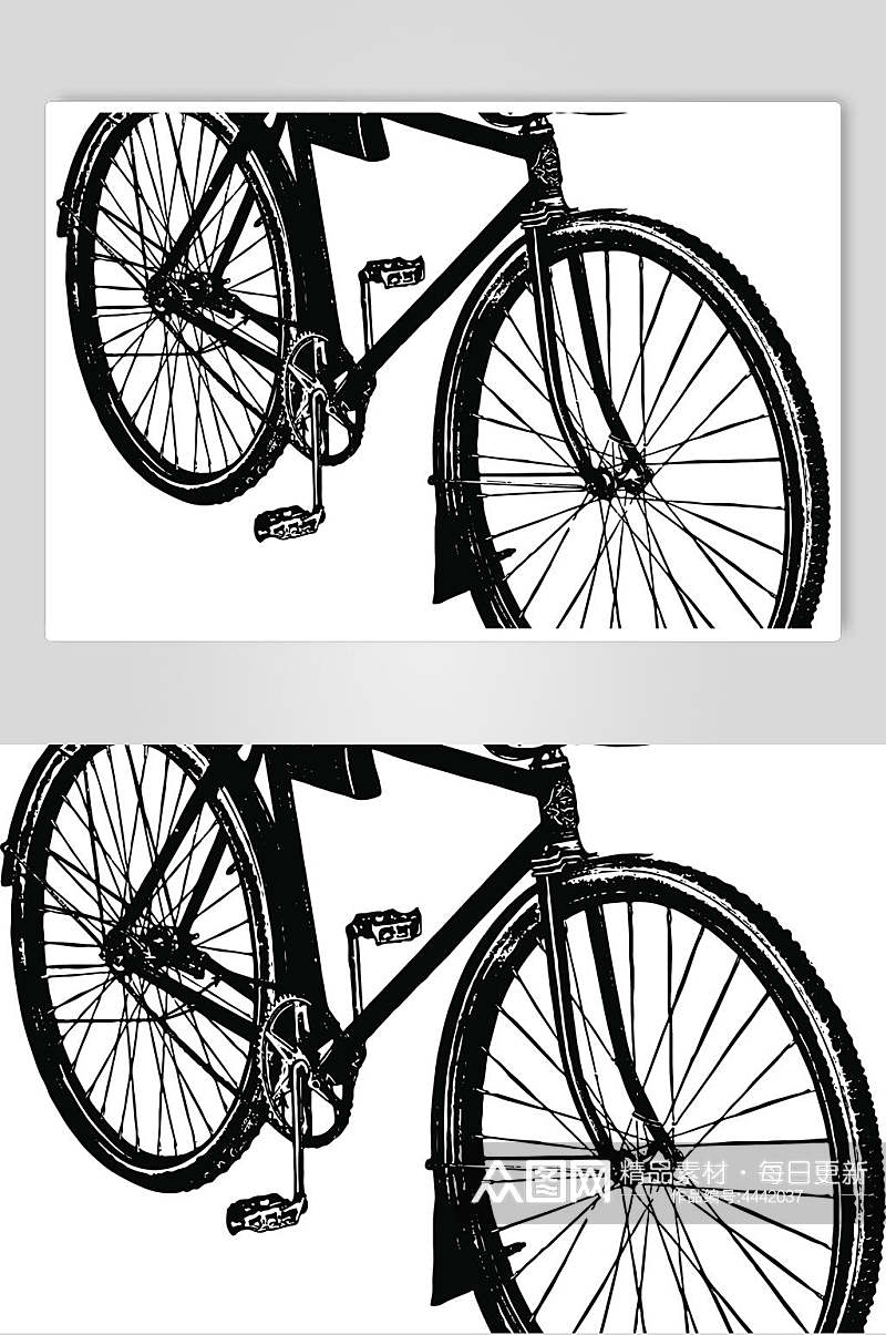多角度自行车矢量素材素材