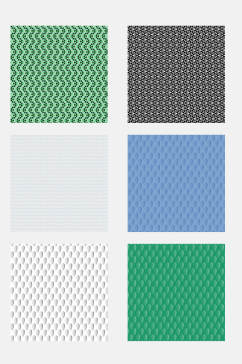 绿白简约唯美几何抽象图案免抠素材