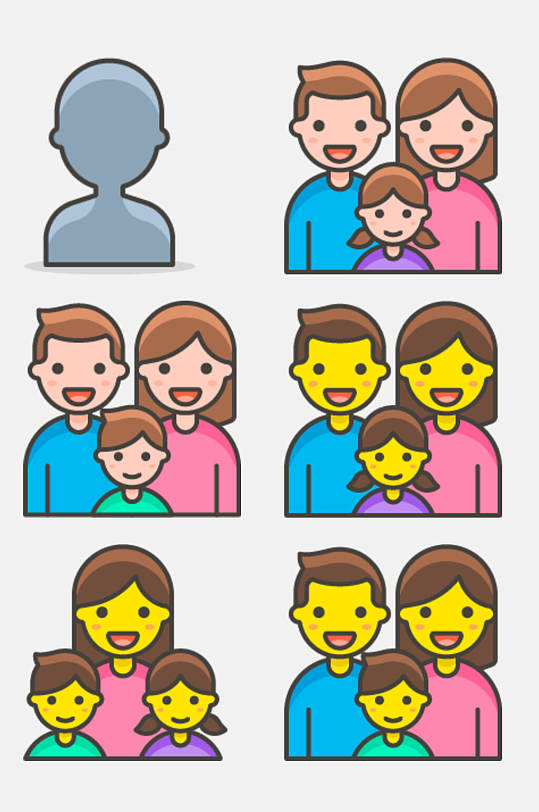 子女卡通人物图片-子女卡通人物素材下载-众图网