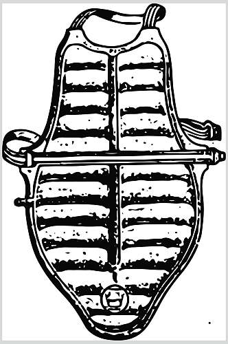 护甲棒球套装矢量素材