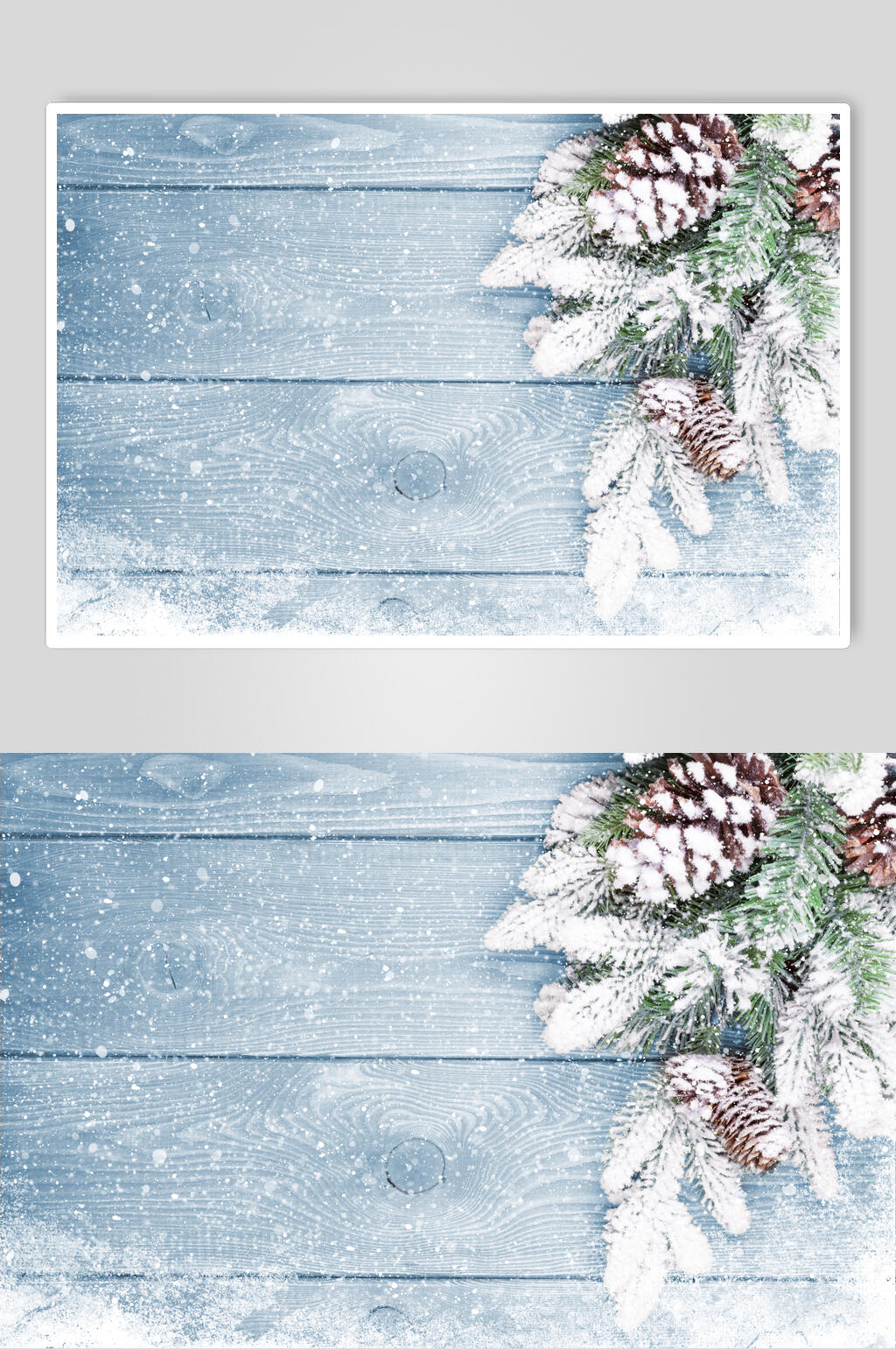 雪花冬季雪景摄影图素材