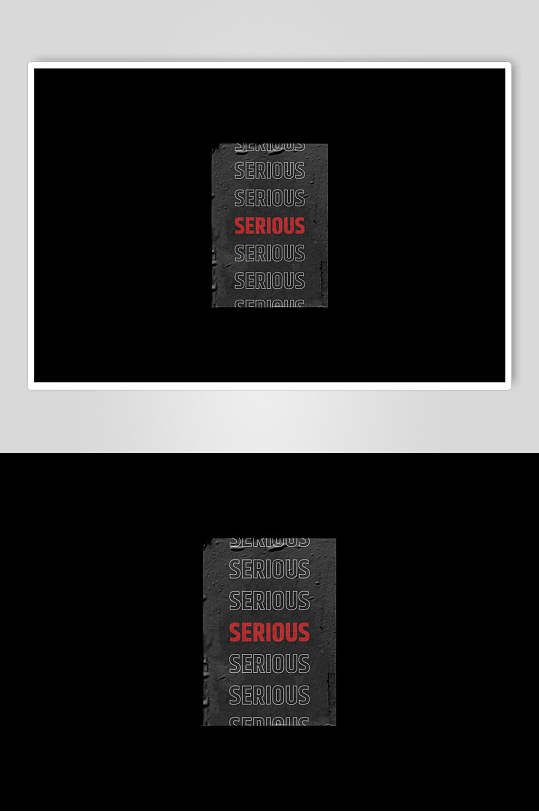 英文复古标签贴纸样机-众图网