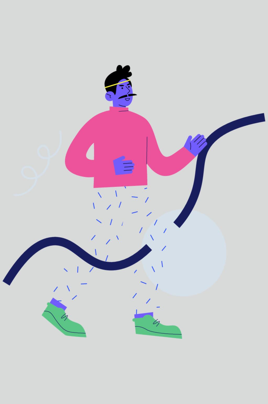 创意时尚扁平化人物插画素材素材