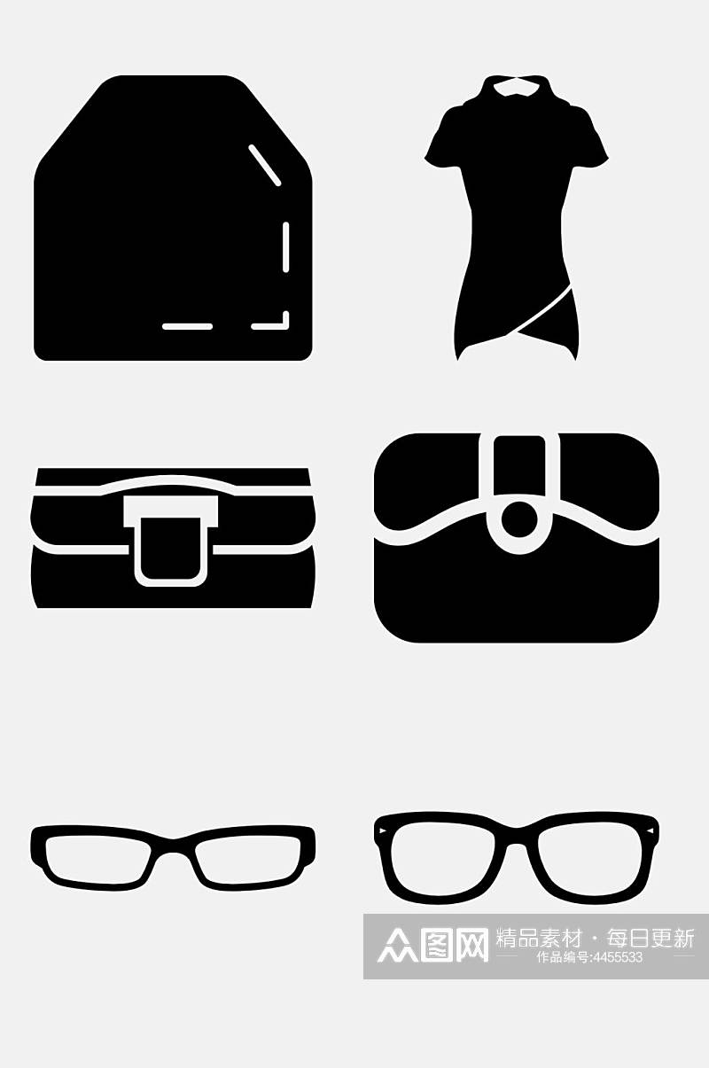 眼镜服装服饰图案免抠素材素材